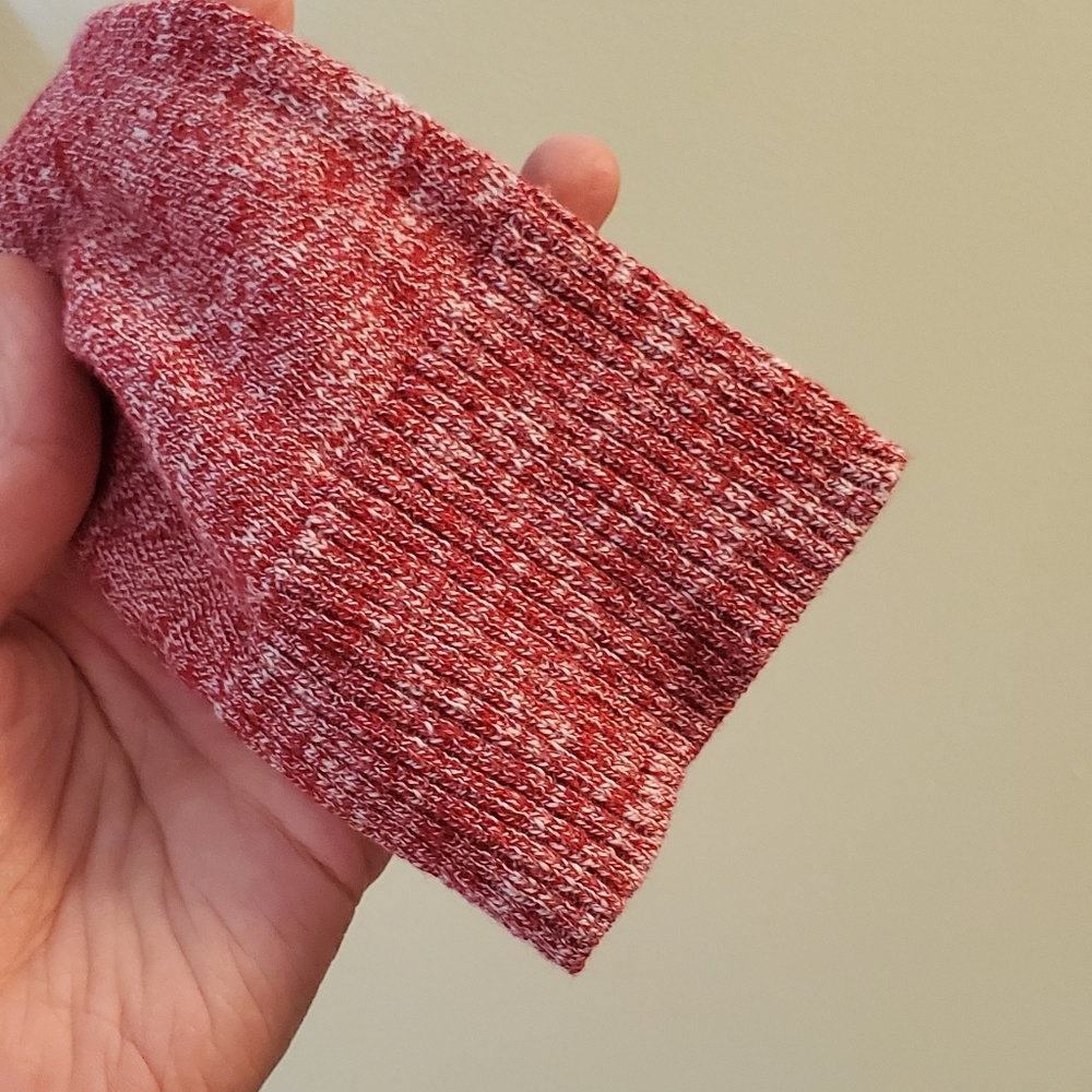 EUC! Kensie Red Woven Knit Cowl Neck Pullover Sweater for Layering Size XS - Picture 6 of 9